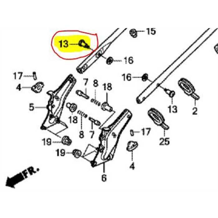 Boulon spécial 8x32 verrouillage de manche HONDA HRG-HRX, 90102-VL0-P00, 90102VL0P00