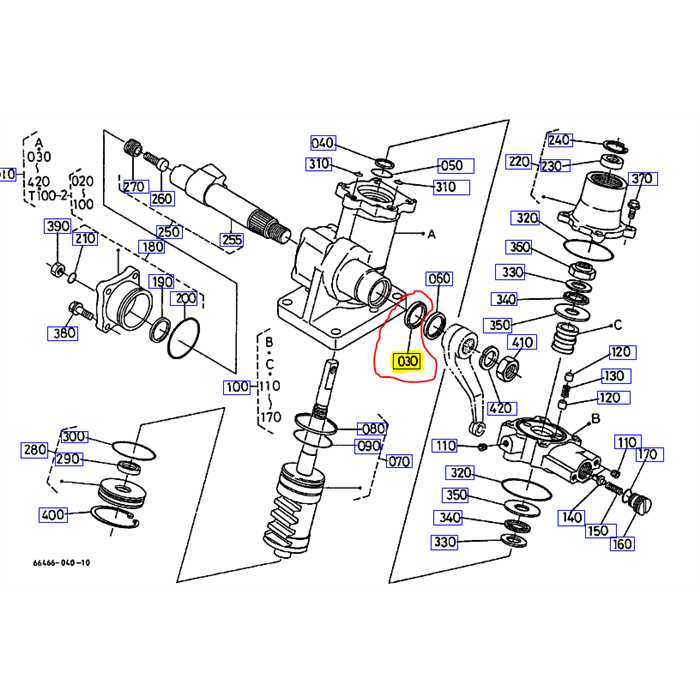 Bourrage interieur de crémaillère de direction KUBOTA B1550HSt, 3741066130, 37410-6613-0