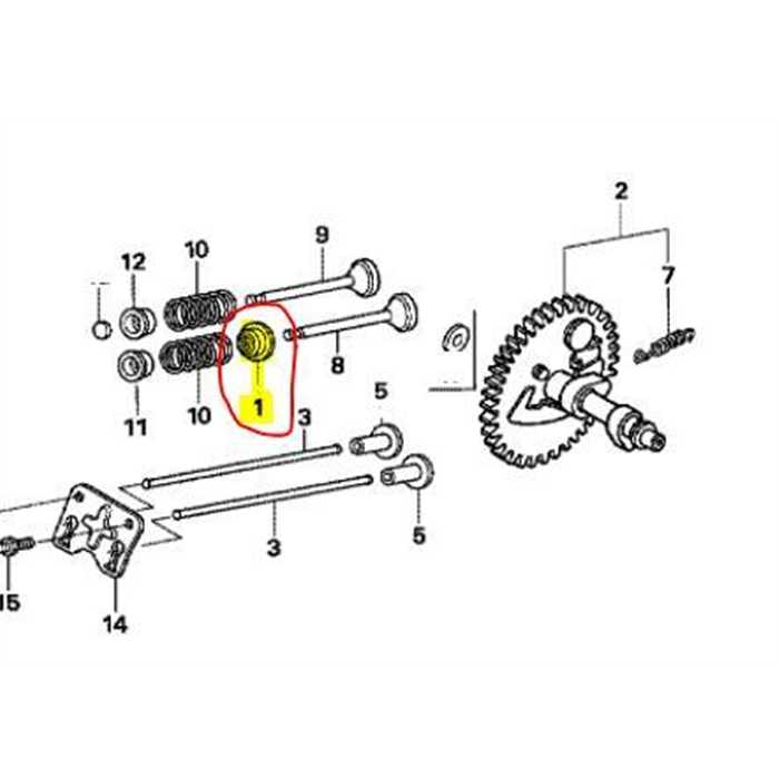 Bourrage de tige de soupape Honda GX120, 12209Z4M801, 12209-Z4M-801