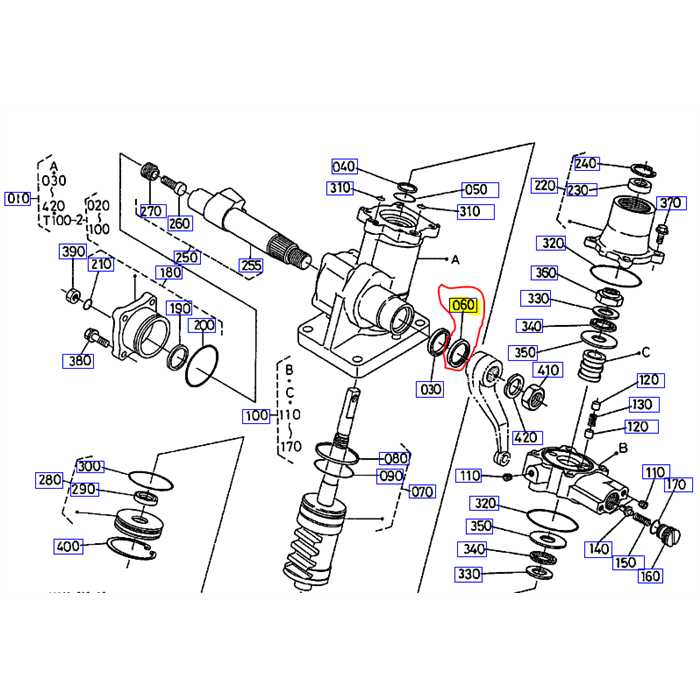 Bourrage exterieur de crémaillère de direction KUBOTA B1550HSt, 3741066160, 37410-6616-0