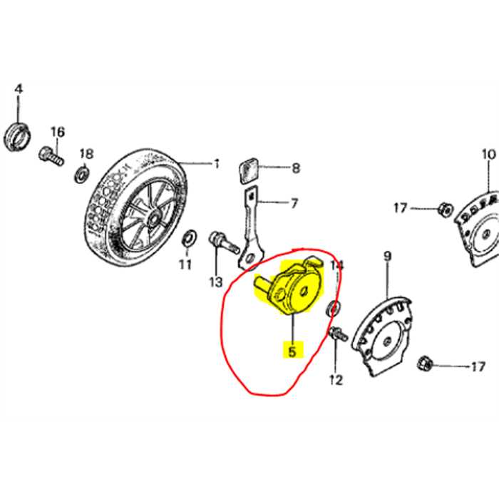 Support de roue pour réglage hauteur de coupe avant droit HR21 - HR21-5, 42910960630, 42910-960-630