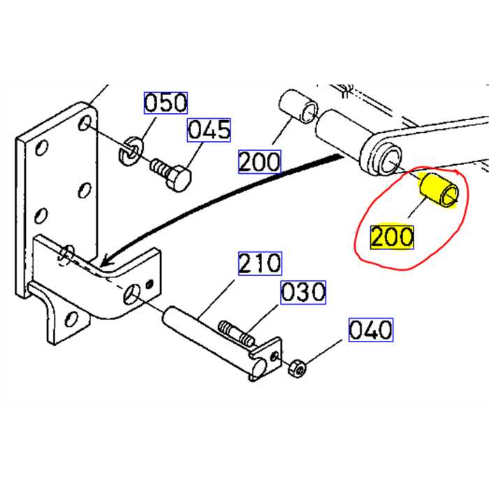 Buselure axe de verrouillage de plateau de coupe KUBOTA ST35 Alpha, K576351282, K5763-5128-2