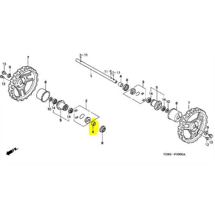 Buselure moyeu de roue Honda UM616, 42312 VD8 000, 42312VD8000