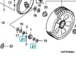 Buselure de cliquet traction HONDA HRX537, 91559-VE2-800