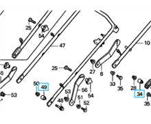 Buselure fixation de manche HRD535-536, 91552-VF0-000, 91552-VF1-000