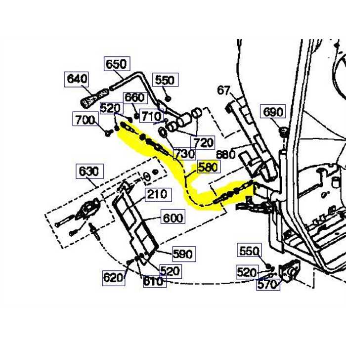 Cable embrayage de turbine KUBOTA G360, 0084355160, 00843-5516-0