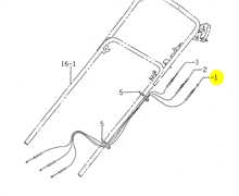 Cable de gaz ISEKI SW521, 250052000110, 2500-520-001-10