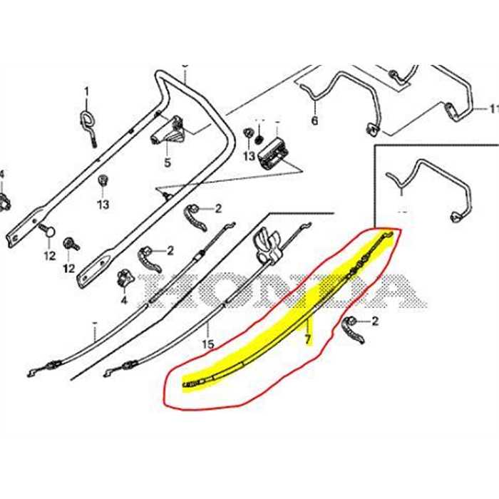 Cable de traction complet HONDA IZY46 nouveau modèle, 54510VH3R21, 54510-VH3-R21