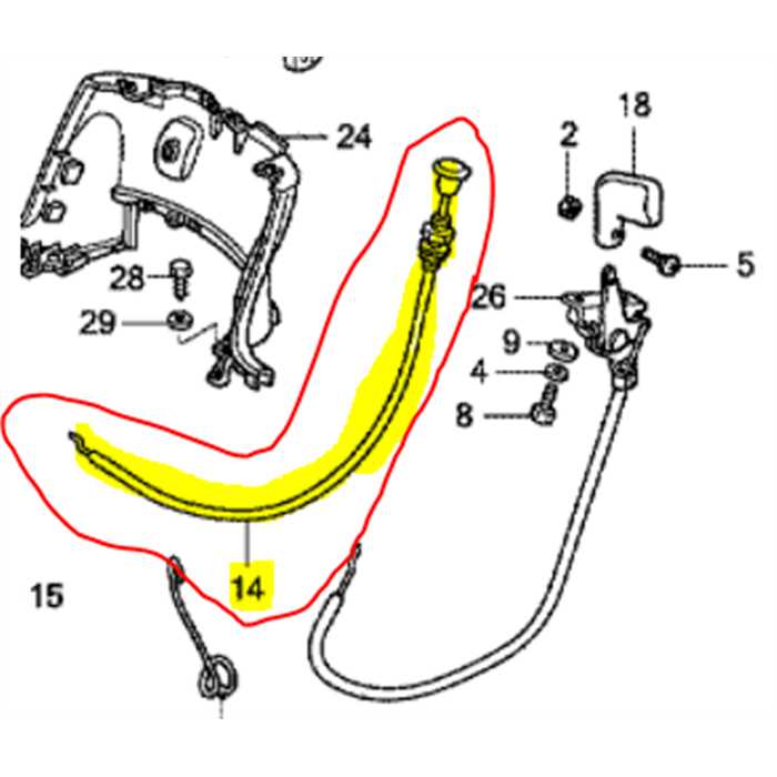 Cable complet starter HONDA HF2417, 80244-VK1-003, 80244VK1003