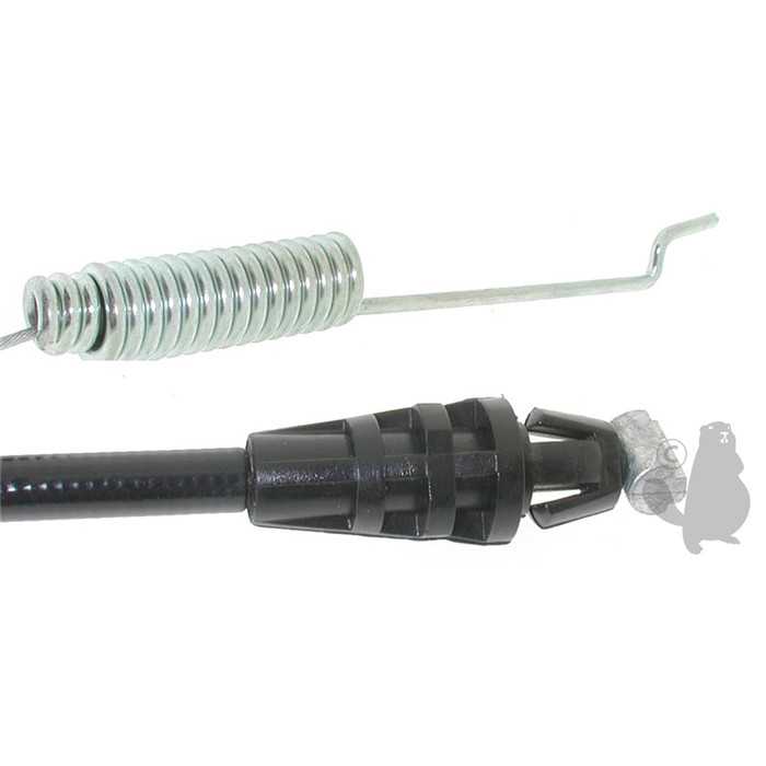 Cà¢ble embrayage adaptable pour tondeuse MTD - Longueur cà¢ble: 1219mm Longueur gaine: 939mm. Rempl, 6306782, 630-6782