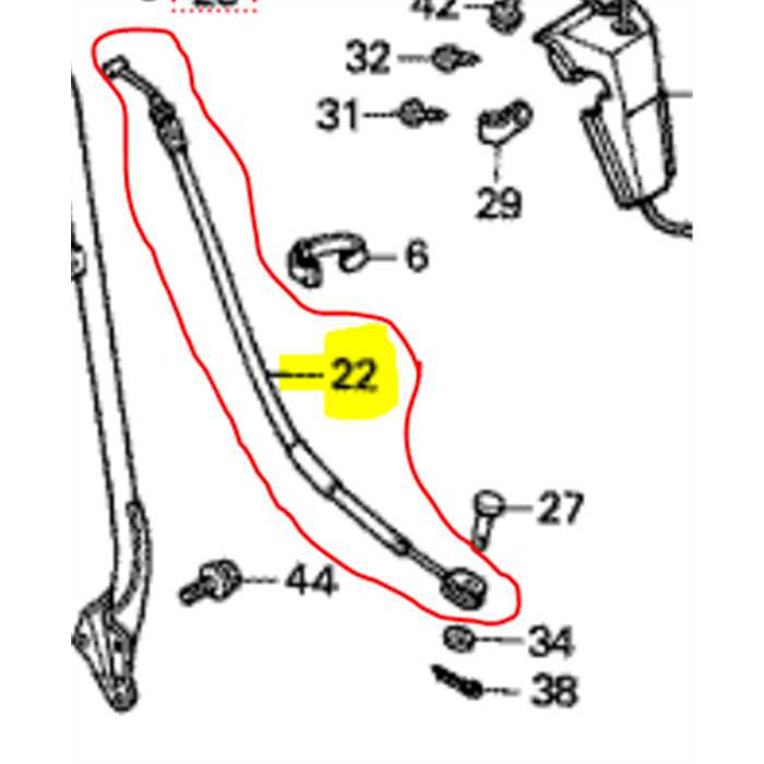 Cable embrayage lateral HONDA hp400, 54720742731, 54720-742-731, 54720742730, 54720-742-730