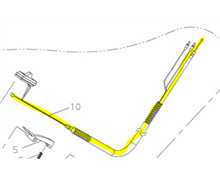 CABLE DE GAZ ECHO C3410, 6402264310