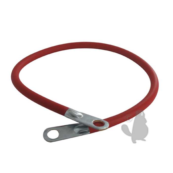 Cà¢ble de batterie rouge à  6 conducteurs avec gaine polyvinyl. L: 508mm avec Oeillets diam : 10mm., 2402598, 240-2598