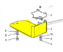 Cache courroie sous poulie moteur HONDA HF2213, 256000050, CG25600005H0