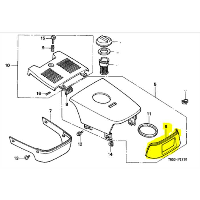 Cache phare HONDA f810, 60114-765-000