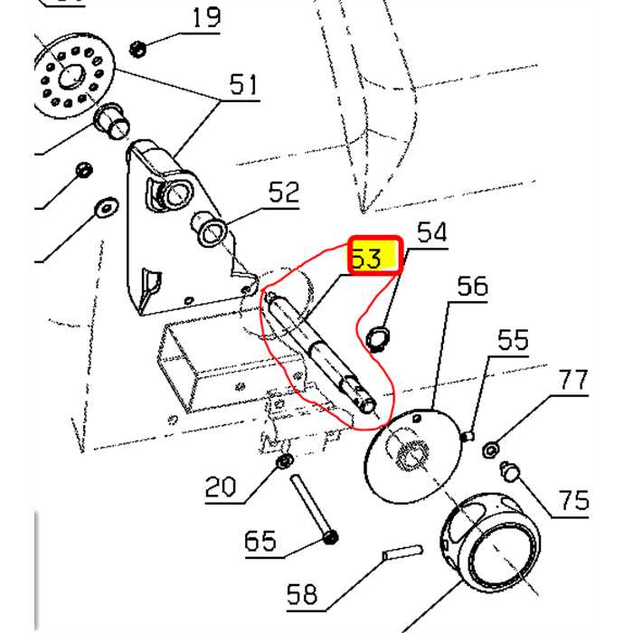 Axe de connection de came ETESIA H124, 30231, ET30231