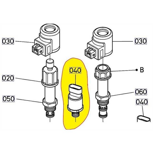 [3J080-34760] Capteur suspension KUBOTA série M6 - M7, 3J08034760, 3J080-3476-0