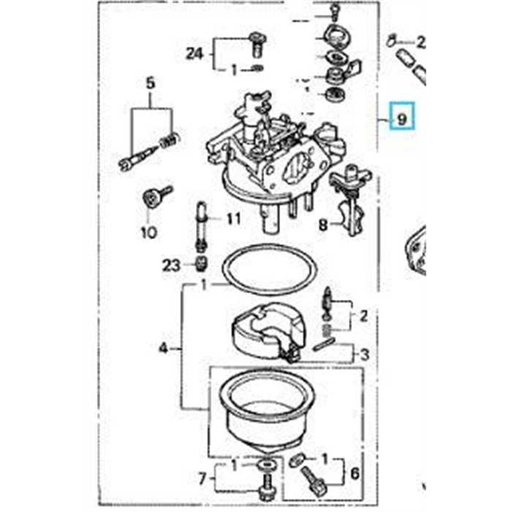 [16100-ZG9-N11] Carburateur cplt HR2150 hr1950 hrb475 gxv140 !plus dispo, 16100-ZG9-N10, 16100-ZG9-N11