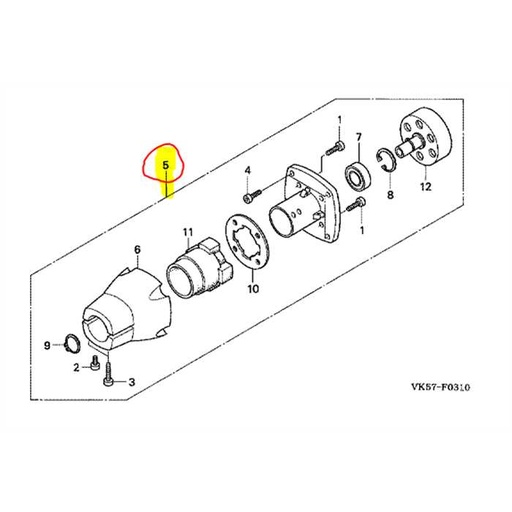 [80020-VK5-003] Carter embrayage complet UMK435, 80020VK5003, 80020-VK5-003