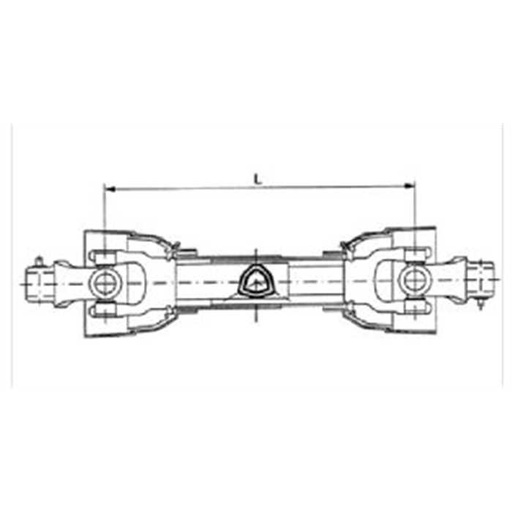 [PTO20-T560-GP] Arbre de cardan 560mm, PTO20-T560-GP