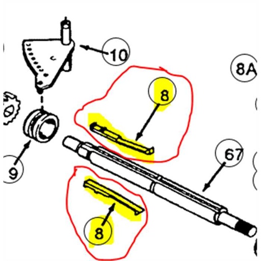 [792136B] Clavette de boite Peerless, 792136B