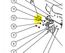 [BT 654 001 601] Clips fixation grille tube 16mm ELIET Major BT654001601, BT654.001.601, BT654001601