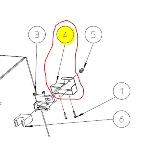 [MPA 01 010 200] Cache contacteur de sécurite ELIET Major 4s MPA01010200, MPA01010200