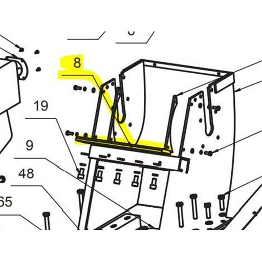 [MZSGTS8180000] Contre-lame de couteau GTM GTS1300 série v2, 8180000, MZSGTS-8180000