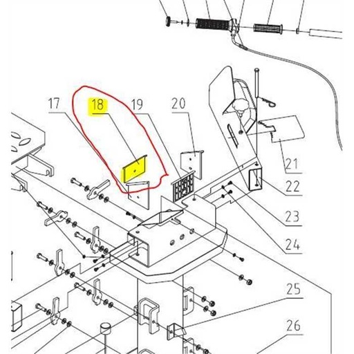 [MZLS070020018] Coulisseau de face fendeuse GTM GTL7000, 070020018, MZLS070020018