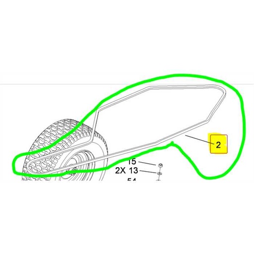 [104-2888] Courroie de transmission TORO série dh220, 1042888, 104-2888, FGP013393