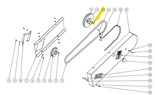 [BB 341 080 740] Clavette de poulie 8x7x40 DIN 6880 - ELIET Major BB341080740, BB 341 080 740, BB341080740, BB341 080 740