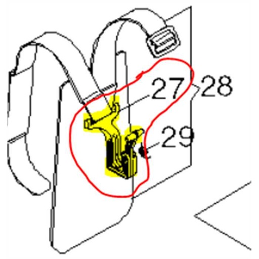 [AL4250370] Attache rapide harnais HONDA UMT-, 4250370, AL4250370