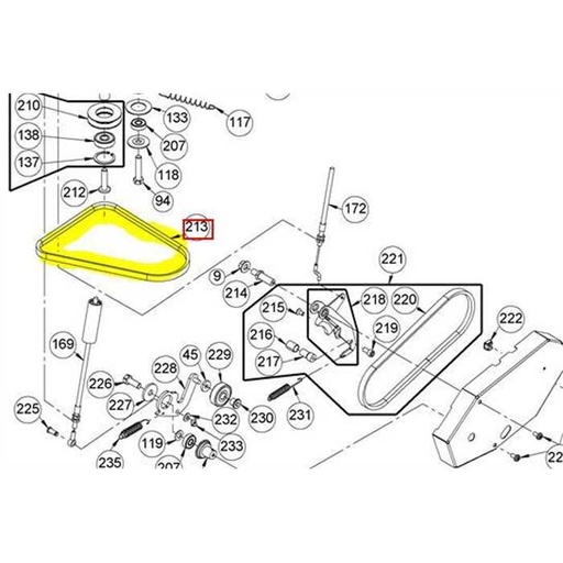 [G07857053] courroie traction primaire as motor as63, G07857053