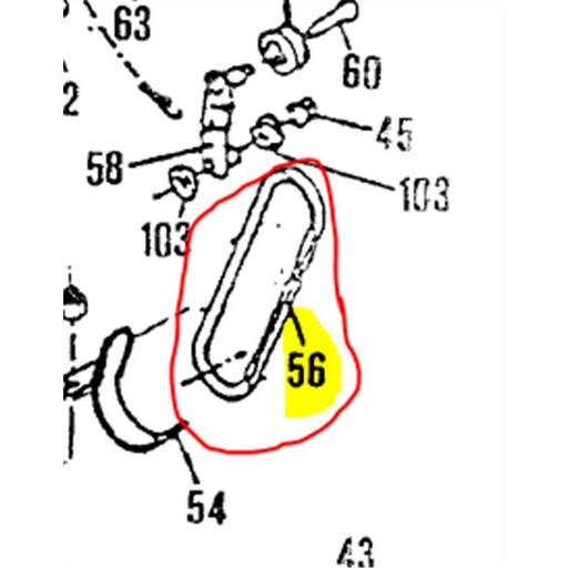 [71116] Courroie de transmission de couteaux Lazer s460k+, 71116