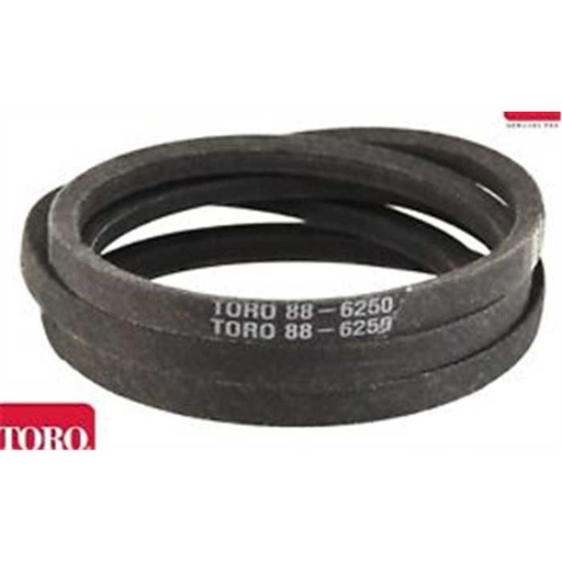 [88-6250] Courroie de lame TORO 14-38hxl, A85, 886250, FGP013475, 4L870K, 88-6250, 034761051209 8716106100361, 212261 212261 4816G 43318 88-6250 037X89M, AVX131325