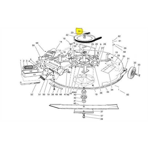 [92-0875] Courroie TORO 12.5 x 1440 li la-57, FGP013524, 92-0875, LA57, 920875