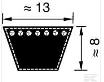 [A89] Courroie a89, A89, VB132261