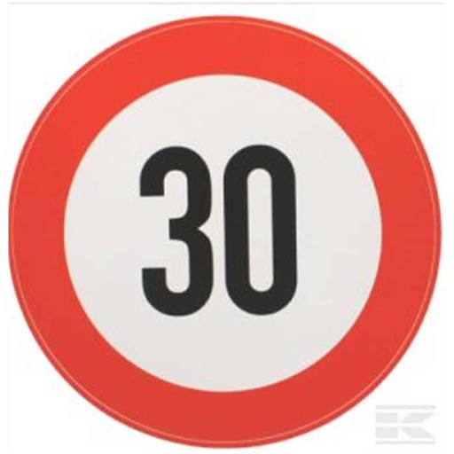 [BF30S] Autocollant de signalisation 30km/h, BF30S