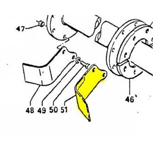 [CN116.110.048.01M] Couteau gauche enfuisseuse de pierres carbogreen 126m/140m série M, 116.110.048.01M, 11611004801M