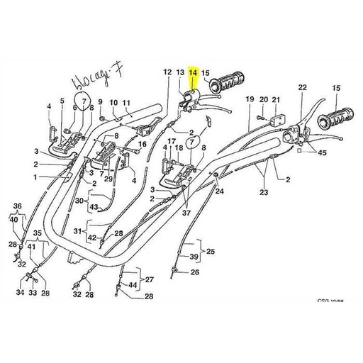 [YN5380665] Autocollant frein Nibbi MK7, YN5380665