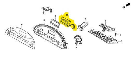 [80410-VK1-003] Ecran digital Honda HF2417-2620, 80410-VK1-003, 80410VK1003