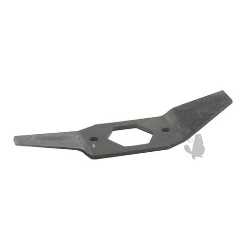 [325970] Couteau de broyeur adaptable pour AL-KO 5000 E - Longueur: 215mm - Remplace origine: 325.970, 1304207, 130-4207