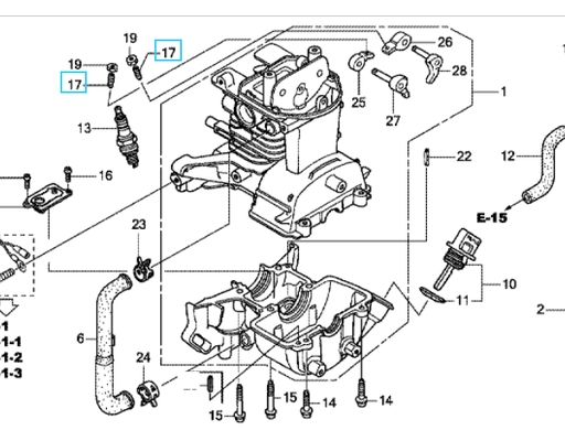 [90017-Z0H-000] VIS DE REGLAGE DE SOUPAPE HONDA GX25, 90017-Z0H-000