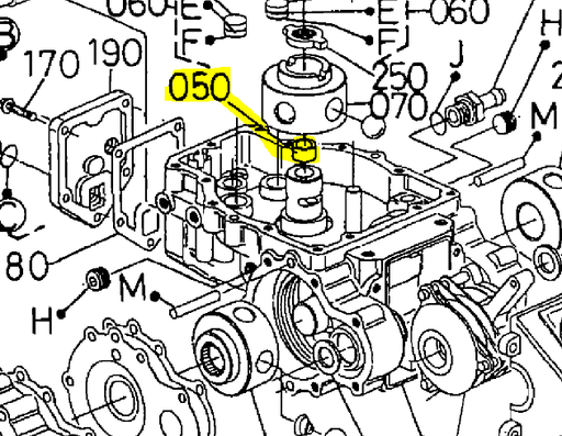 [66091-81370] Roulement a aiguilles transmission Kubota T1600, 66091-81370, 6609181370, 66091-8137-0