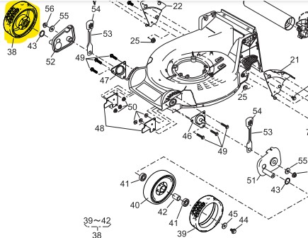 [71950-164] kit roue av alu, 71041135, 71950164, 71950-164, 7104119, 71041133, 71041-135