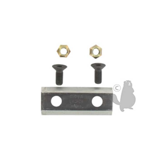 [7275160000] Couteau de broyeur avec visserie dorigine pour GLORIA Euro E1 E2 E3 E4 E5 et Protex L: 75mm l:, 1301070, 130-1070