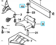 [54241-VF0-000] Couvercle courroie HRD-h535-6, 54241-VF0-000