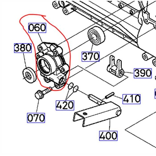 [K1253-14134] Couvercle prise de force KUBOTA GR2100, K125314134, K1253-1413-4, K1253-14133, K1253-14131, K1253-14130, K1253-14132