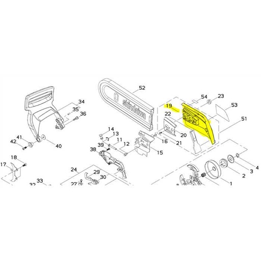 [39311-53010] COUVERCLE D EMBRAYAGE SHINDAIWA 446S, 3931153010, SI3931153010