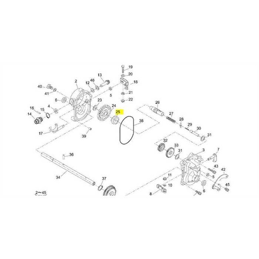 [11129-107] Crabot de boite Kaaz lm5360hxa-tn215-tn2150, 11129-107